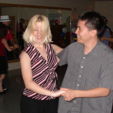 Linda dancing with Jae