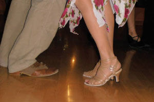 Fancy dance shoes
